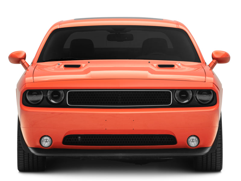 Raxiom 08-14 Dodge Challenger Halo Projctr Headlights w/Sequential Turn Signals-Blk Hsng(Clear Lens) - Raxiom CH3761