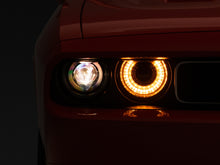 Load image into Gallery viewer, Raxiom 08-14 Dodge Challenger Halo Projctr Headlights w/Sequential Turn Signals-Blk Hsng(Clear Lens) - Raxiom CH3761