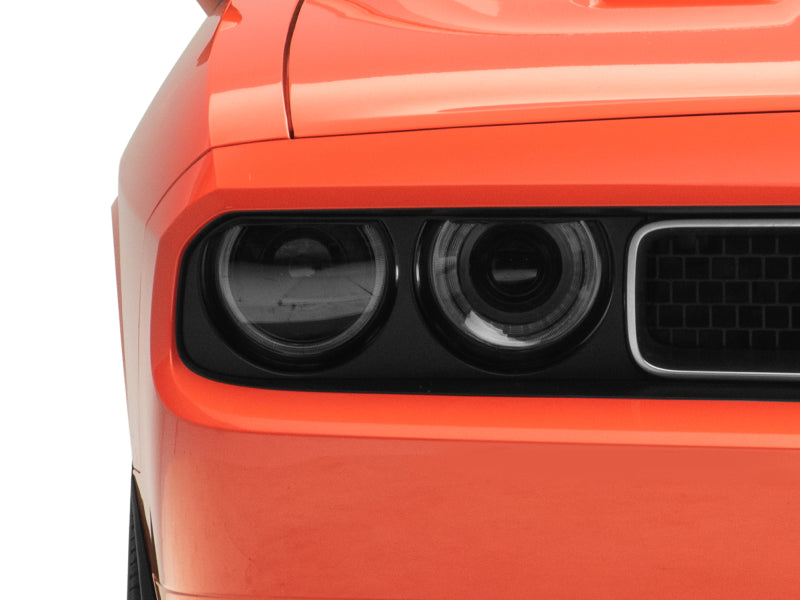 Raxiom 08-14 Dodge Challenger Halo Projctr Headlights w/Sequential Turn Signals-Blk Hsng(Clear Lens) - Raxiom CH3761