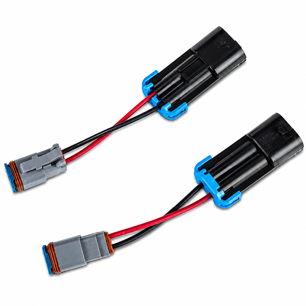 Raxiom RAXJ104819 H10 to Deutsch fog light wire harness adapter for 2007-2009 Jeep Wrangler JK