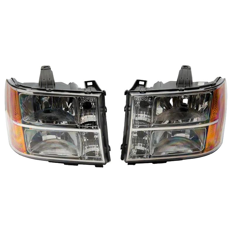 Raxiom 07-14 GMC Sierra 1500/2500 HD/3500 HD Axial OEM Rep Headlights- Chrome Housing (Clear Lens) - Raxiom S518298