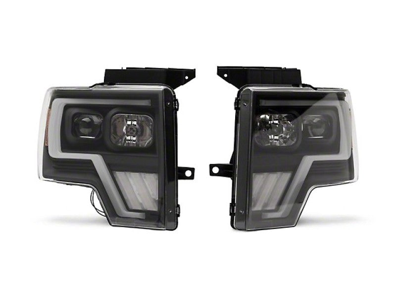 Raxiom 09-14 Ford F-150 G4 Projector Headlights- Black Housing (Clear Lens) - Raxiom T544003