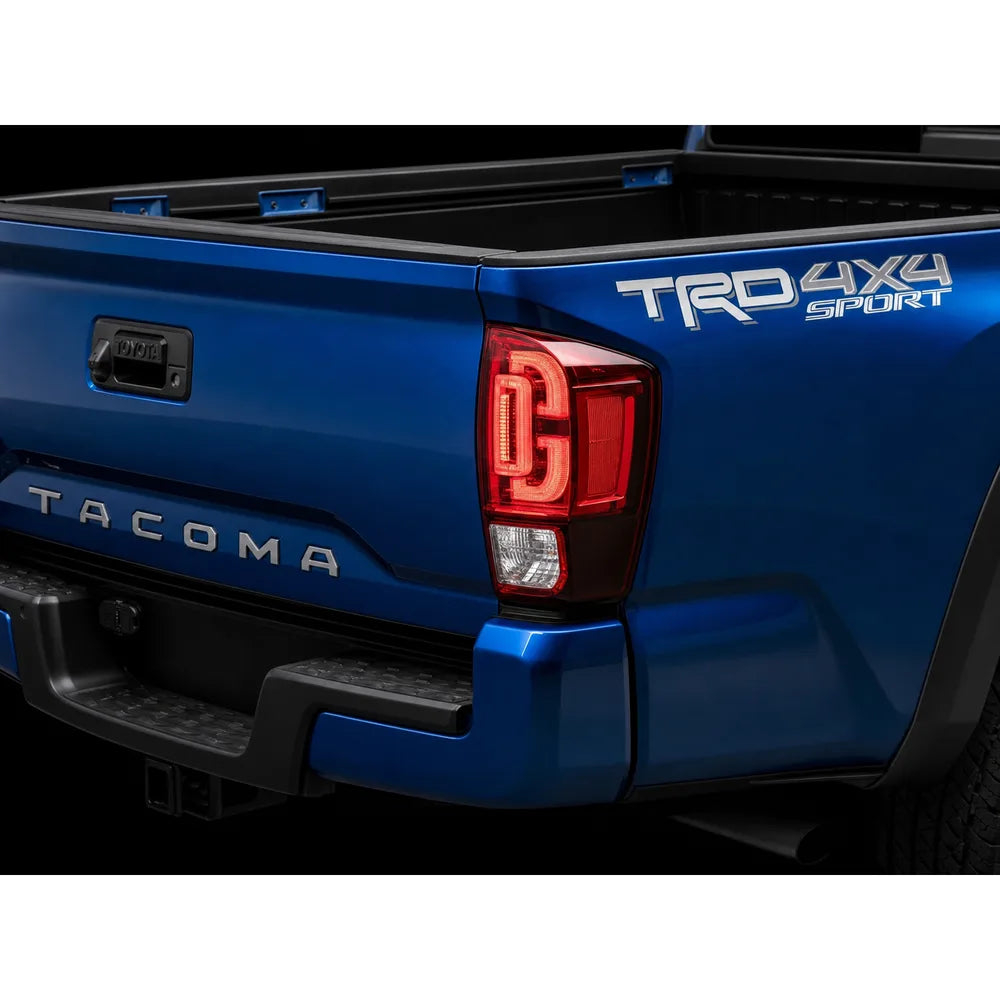 Raxiom 16-23 Toyota Tacoma XW Series Sequential LED Tail Lights- Black Housing- Red Lens - Raxiom TT30332