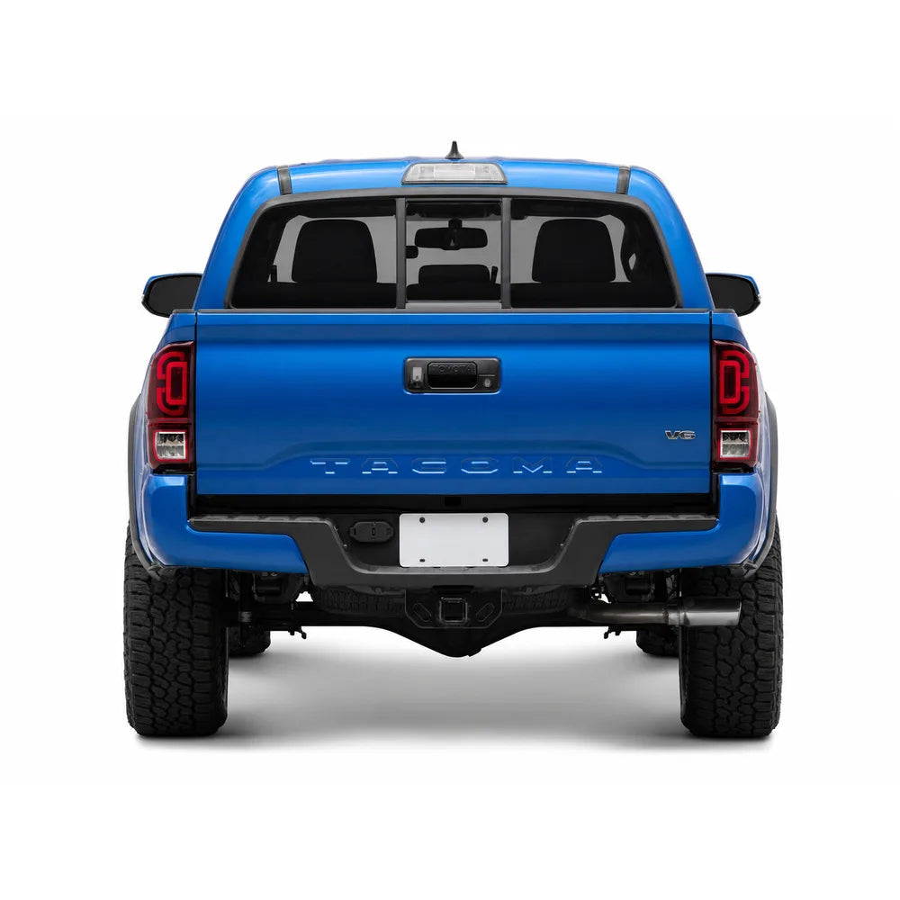 Raxiom 16-23 Toyota Tacoma XW Series Sequential LED Tail Lights- Black Housing- Red Lens - Raxiom TT30332