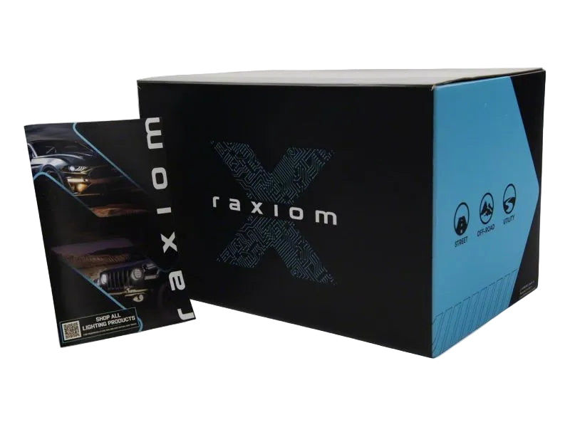 Raxiom S136548 LED mirror lights in protective packaging