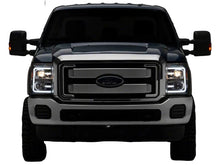 Load image into Gallery viewer, Ford Super Duty front view with the Raxiom headlights fitted and the lighting switched off