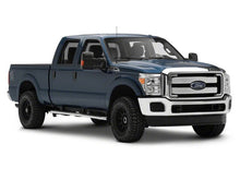 Load image into Gallery viewer, Blue Ford Super Duty crew cab in side three quarter view with the Raxiom headlights installed