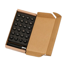 Load image into Gallery viewer, Rays M12x1.50 6 Hole 24pc Lock &amp; Nut Set - Black - RAYW171215B6H - product view 1