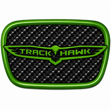 Load image into Gallery viewer, RBDCFTSWCB Carbon Fiber Trackhawk Steering Wheel Badge Jeep