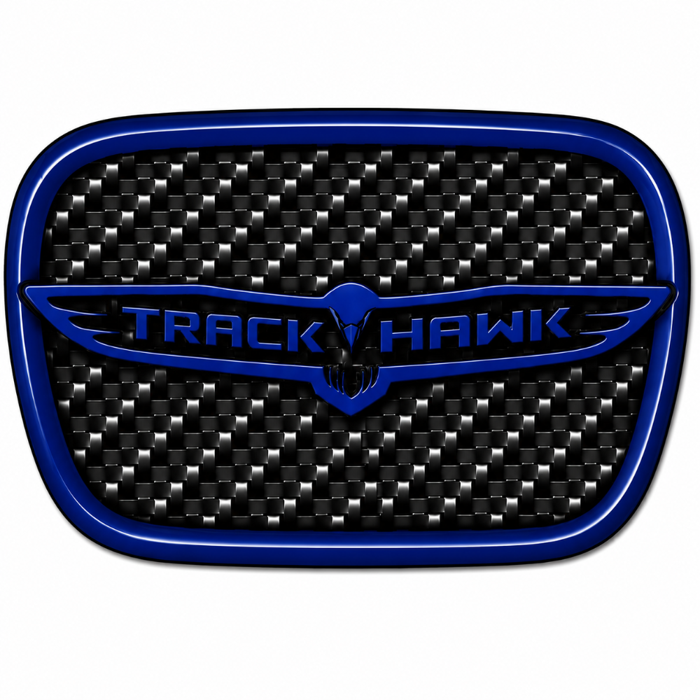 RBDCFTSWCB Carbon Fiber Trackhawk Steering Wheel Badge Jeep
