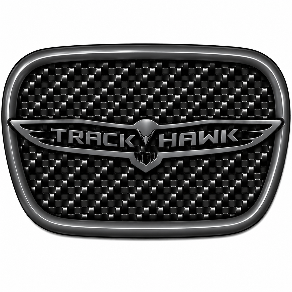 RBDCFTSWCB Carbon Fiber Trackhawk Steering Wheel Badge Jeep