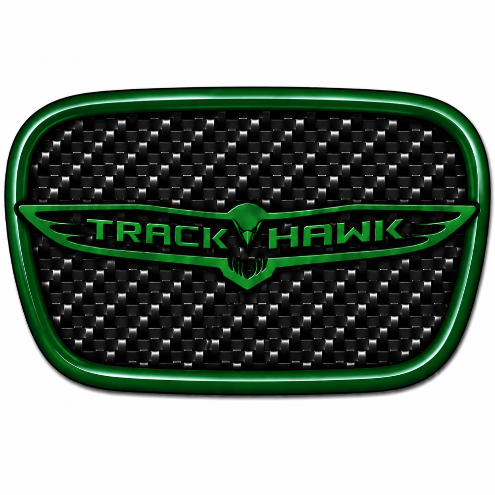 RBDCFTSWCB Carbon Fiber Trackhawk Steering Wheel Badge Jeep