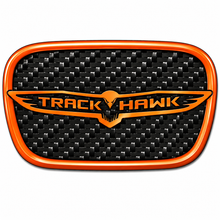 Load image into Gallery viewer, RBDCFTSWCB Carbon Fiber Trackhawk Steering Wheel Badge Jeep