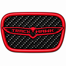 Load image into Gallery viewer, RBDCFTSWCB Carbon Fiber Trackhawk Steering Wheel Badge Jeep