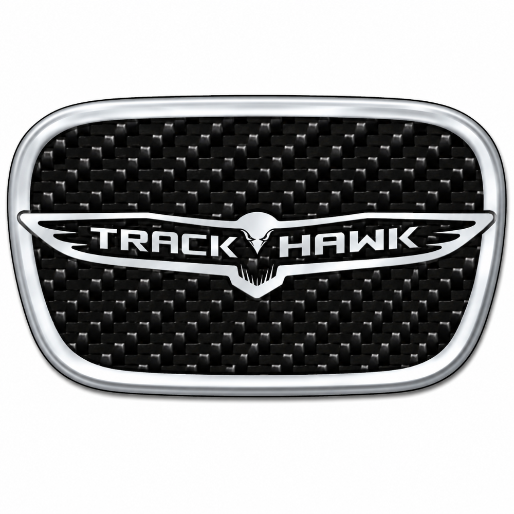 RBDCFTSWCB Carbon Fiber Trackhawk Steering Wheel Badge Jeep