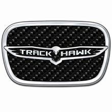 Load image into Gallery viewer, RBDCFTSWCB Carbon Fiber Trackhawk Steering Wheel Badge Jeep