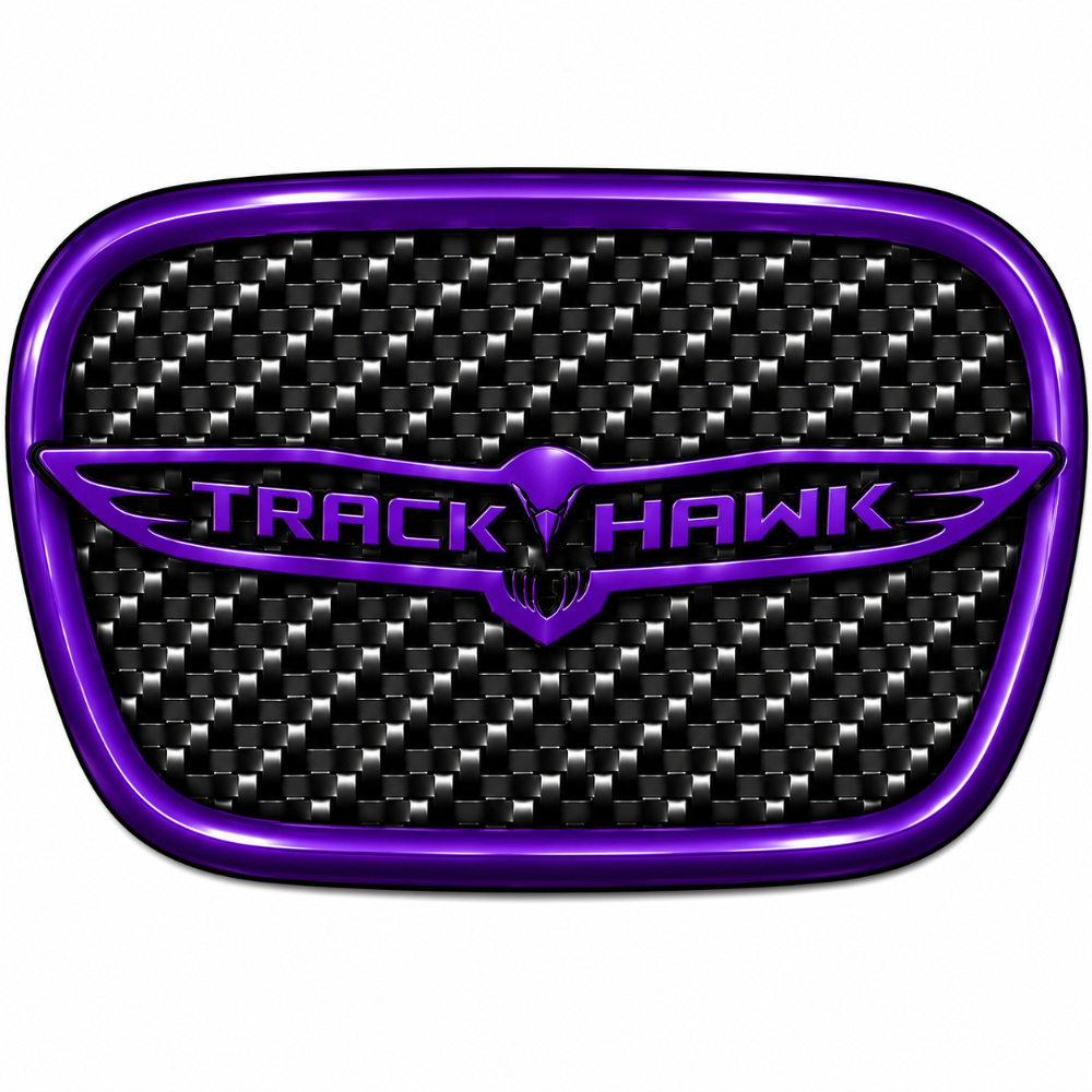 RBDCFTSWCB Carbon Fiber Trackhawk Steering Wheel Badge Jeep