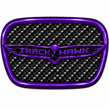 Load image into Gallery viewer, RBDCFTSWCB Carbon Fiber Trackhawk Steering Wheel Badge Jeep