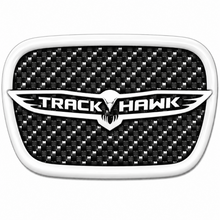 Load image into Gallery viewer, RBDCFTSWCB Carbon Fiber Trackhawk Steering Wheel Badge Jeep