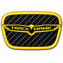 Load image into Gallery viewer, RBDCFTSWCB Carbon Fiber Trackhawk Steering Wheel Badge Jeep