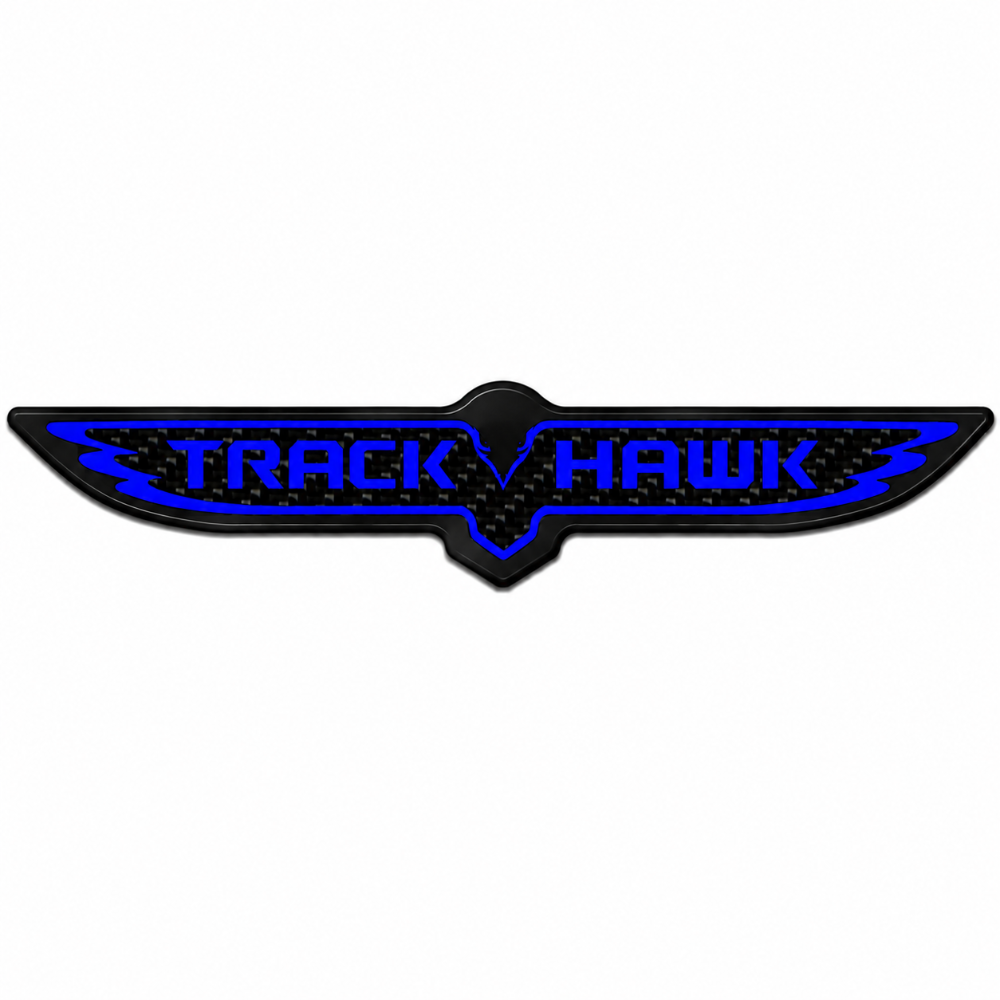 RBDCFTV2TB Carbon Fiber Trackhawk Trunk Badge 2018-2021 Jeep