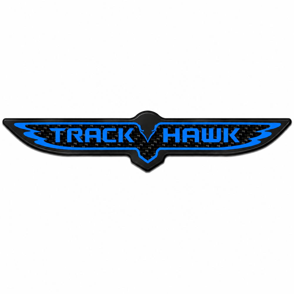 RBDCFTV2TB Carbon Fiber Trackhawk Trunk Badge 2018-2021 Jeep