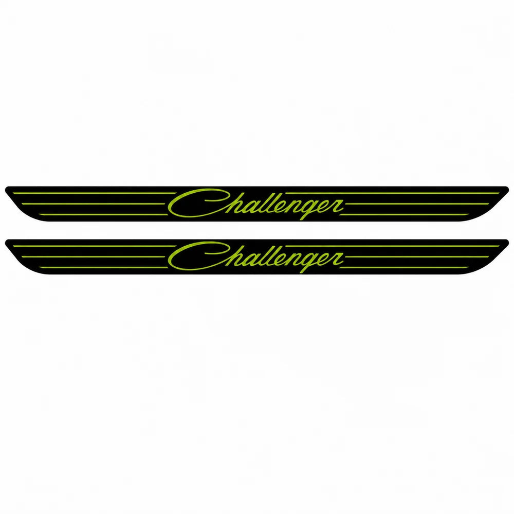 RBDRCHALLENGERSDSAF Retro Challenger Script Door Sill Apple Green