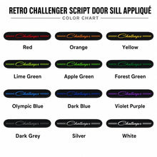 Load image into Gallery viewer, RBDRCHALLENGERSDSAF Retro Challenger Script Door Sill Color Chart