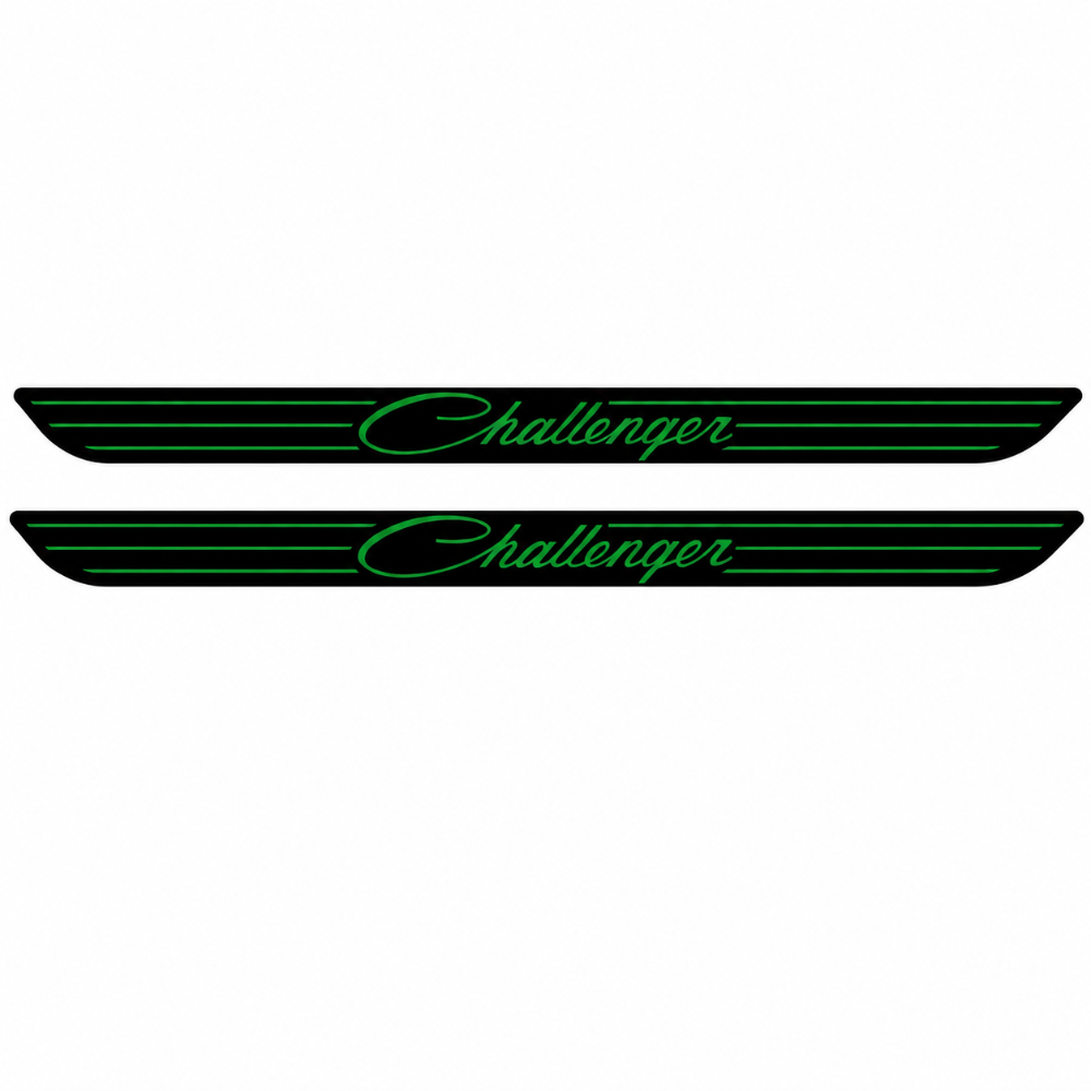 RBDRCHALLENGERSDSAF Retro Challenger Script Door Sill Forest Green