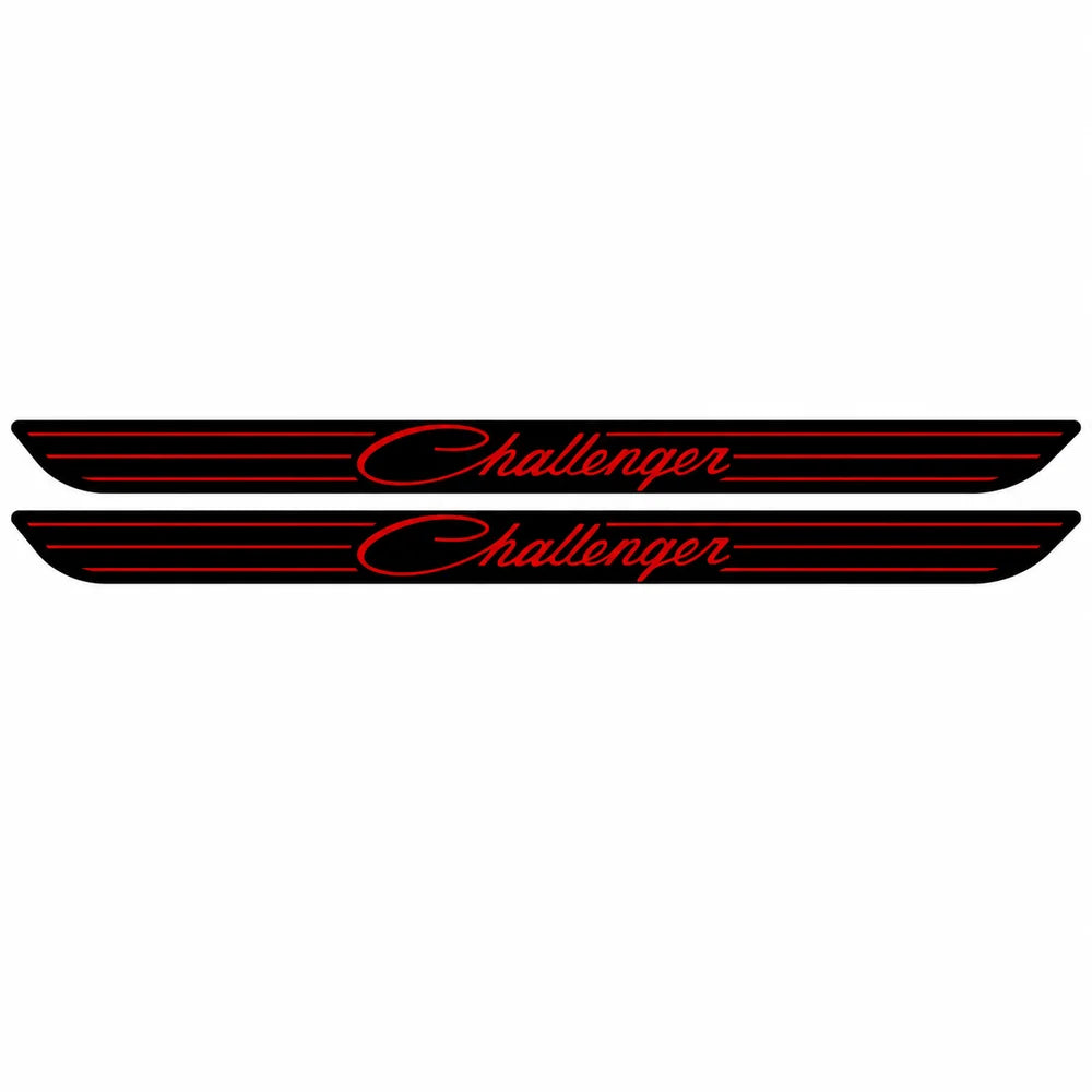 RBDRCHALLENGERSDSAF Retro Challenger Script Door Sill Red