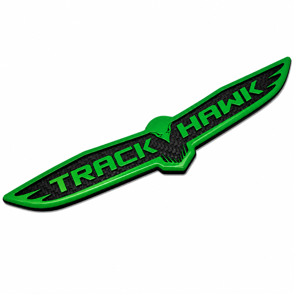 RDBCFTTB Carbon Fiber Trackhawk Trunk Badge 2018-2021 Jeep