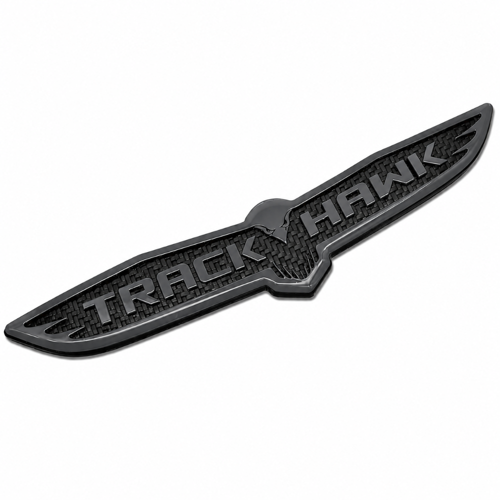 RDBCFTTB Carbon Fiber Trackhawk Trunk Badge 2018-2021 Jeep