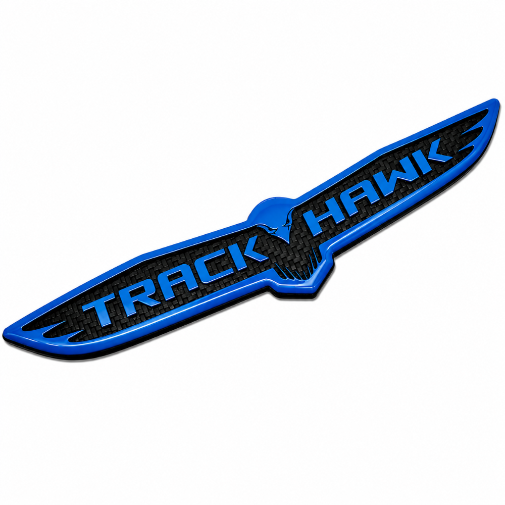 RDBCFTTB Carbon Fiber Trackhawk Trunk Badge 2018-2021 Jeep