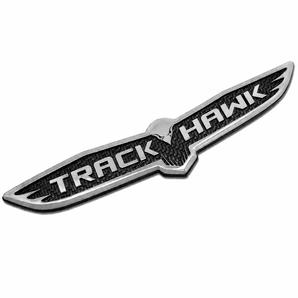 RDBCFTTB Carbon Fiber Trackhawk Trunk Badge 2018-2021 Jeep