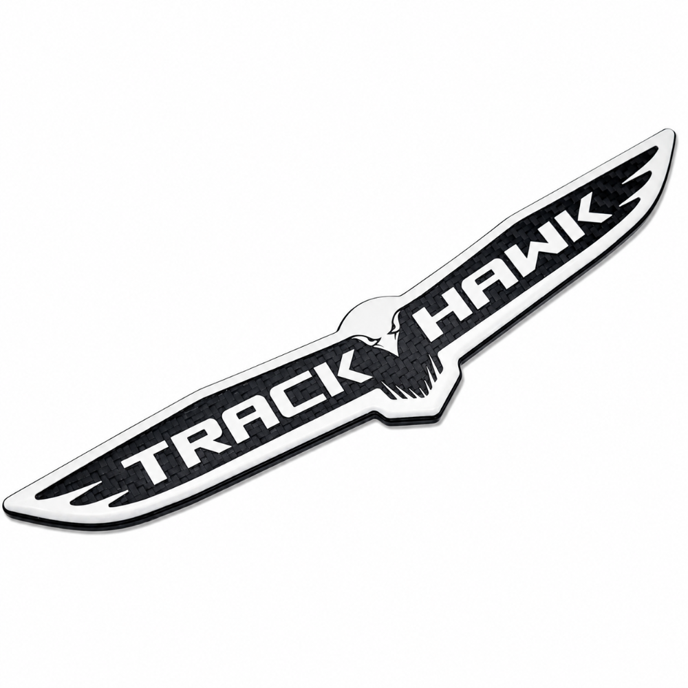 RDBCFTTB Carbon Fiber Trackhawk Trunk Badge 2018-2021 Jeep