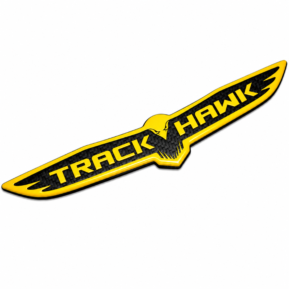 RDBCFTTB Carbon Fiber Trackhawk Trunk Badge 2018-2021 Jeep