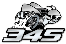 Load image into Gallery viewer, 345 Super Scat Fender Badge - White