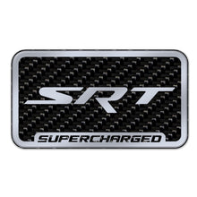 Load image into Gallery viewer, Carbon Fiber SRT Supercharger Badge - Rebadge Design &amp; Graphics CFSSB