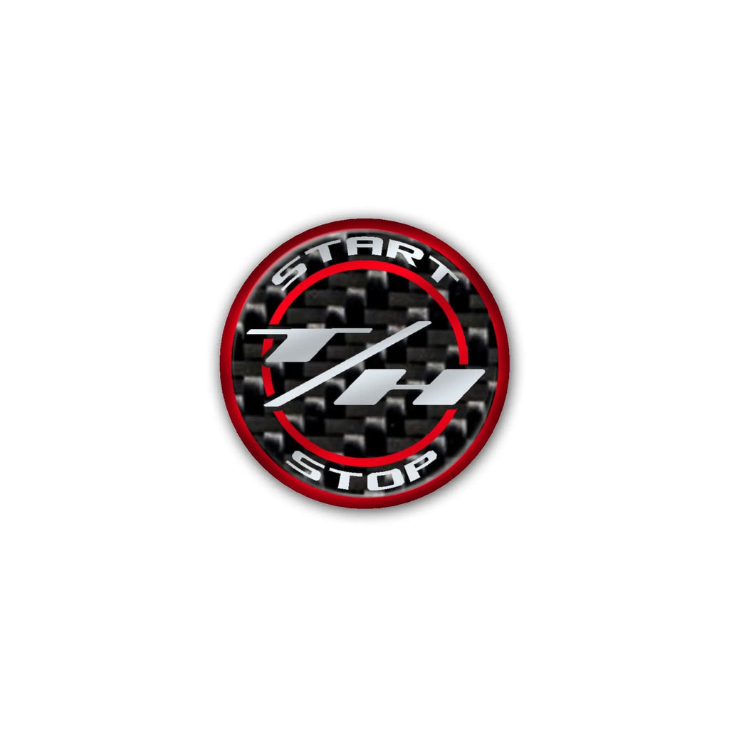 Carbon Fiber T/H Start Button - Rebadge Design & Graphics CFT/HSB