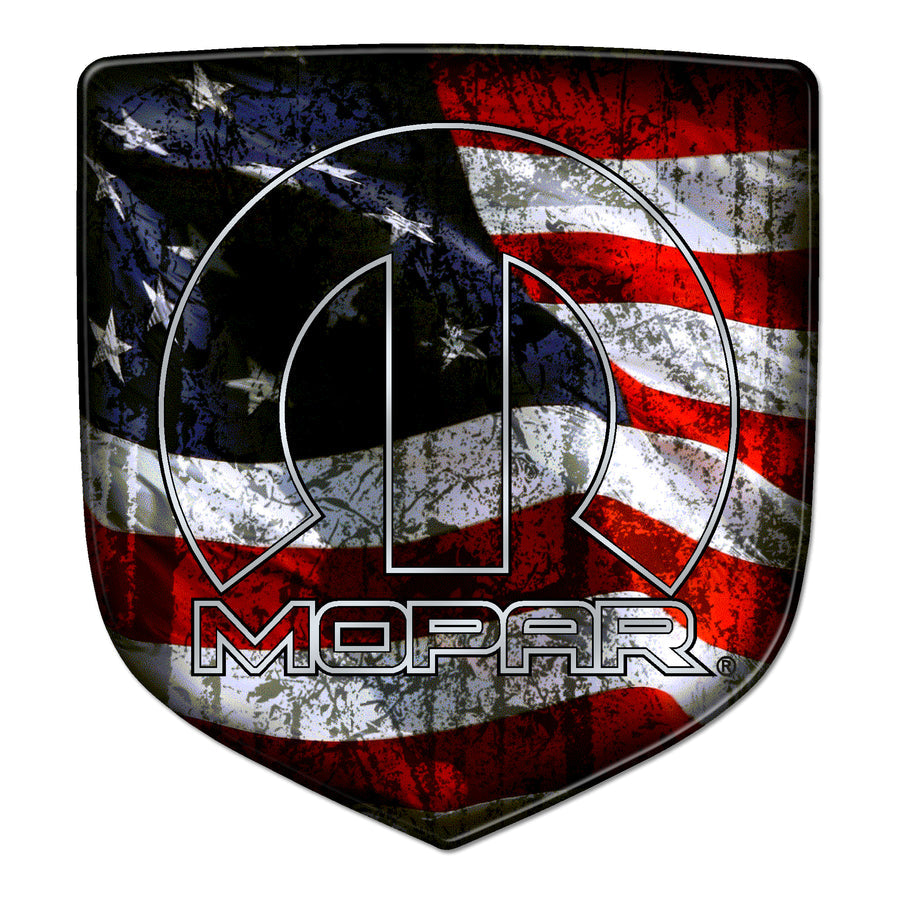 Mopar Flag OL Ram Shield Badges - Rebadge Design & Graphics MFORSB