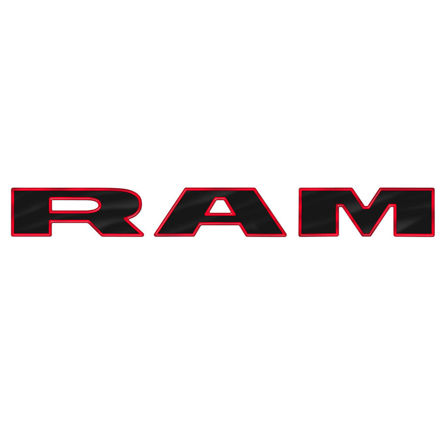 Matte Ram Grill Lettering - Rebadge Design & Graphics MRGL-S