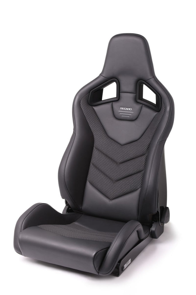Recaro Sportster GT Driver Seat - Black Leather/Carbon Weave - Black Ops Auto Works