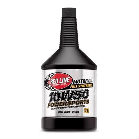 Red Line 10W50 Powersports Motor Oil - Quart Red Line RED42604