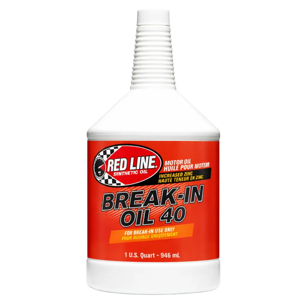 Red Line Break-In Oil 40 quart bottle full view