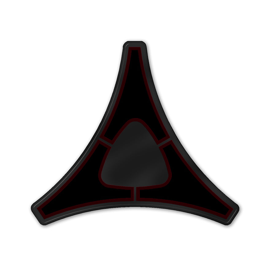 Reflective Blackout Fratzog Grille Badge - Black Ops Auto Works