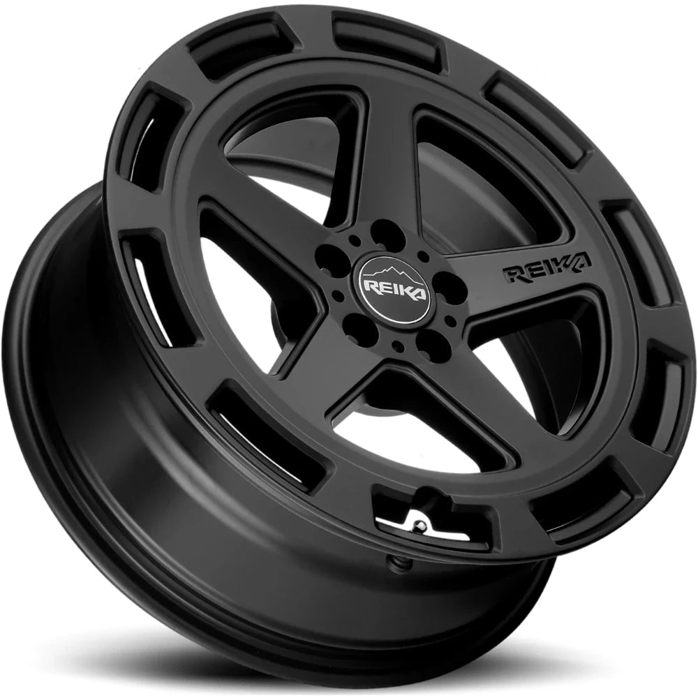 Reika Teton R20 SB 17x8 +30 5x110mm 65.1mm Satin Black wheel, R20780304203F — product image 2