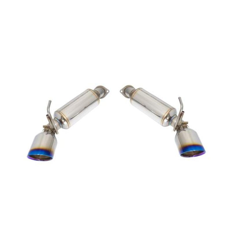 Remark 09-19 Nissan 370z Axle Back Exhaust w/Burnt Stainless Double Wall Tip - Black Ops Auto Works