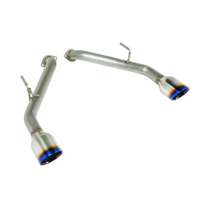 Remark 2014+ Infiniti Q50 Axle Back Exhaust w/Burnt Stainless Double Wall Tip - Black Ops Auto Works