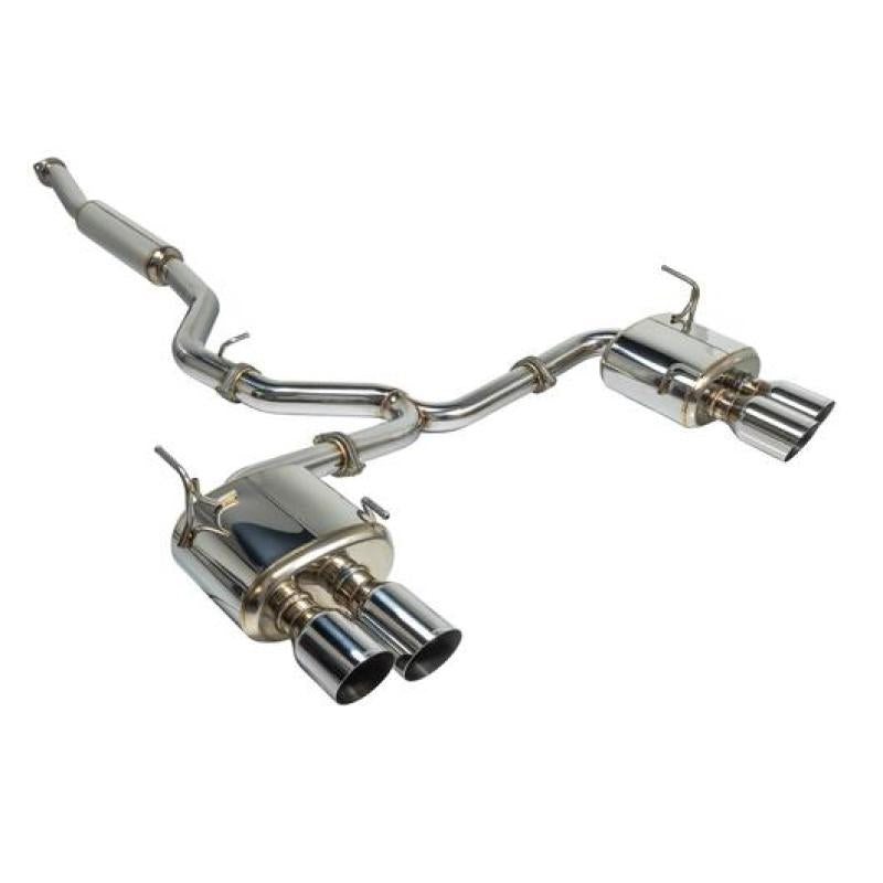Remark 2015+ Subaru WRX/STi 4in Quad Cat-Back Exhaust Stainless Single Non-Resonated-Catback-Remark-