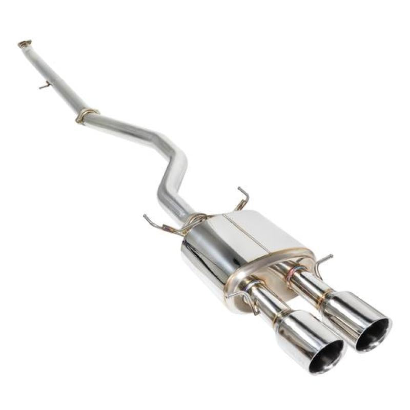 Remark 2017 Civic Si 4 Door Sedan Cat Back Exhaust w/Stainless Double Wall Tip (Not Resonated) - Black Ops Auto Works